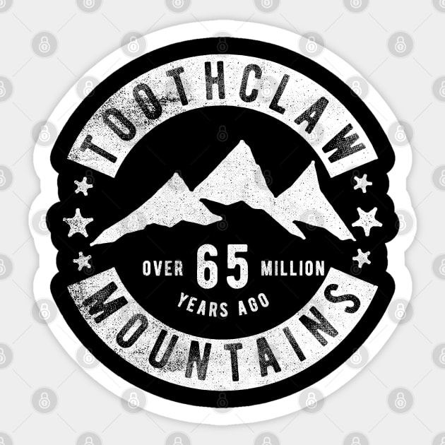 Toothclaw Mountains Sticker by cowyark rubbark